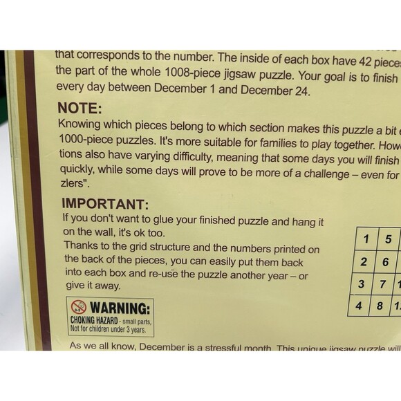 The Jigsaw Puzzle Advent Calendar 1008 Piece christmas fireplace dog gift new - Picture 8 of 9